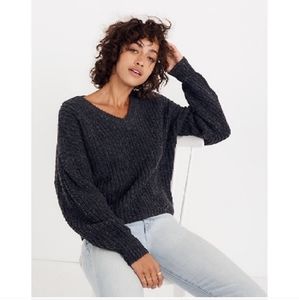 Madewell Pleat-Sleeve Pullover Sweater